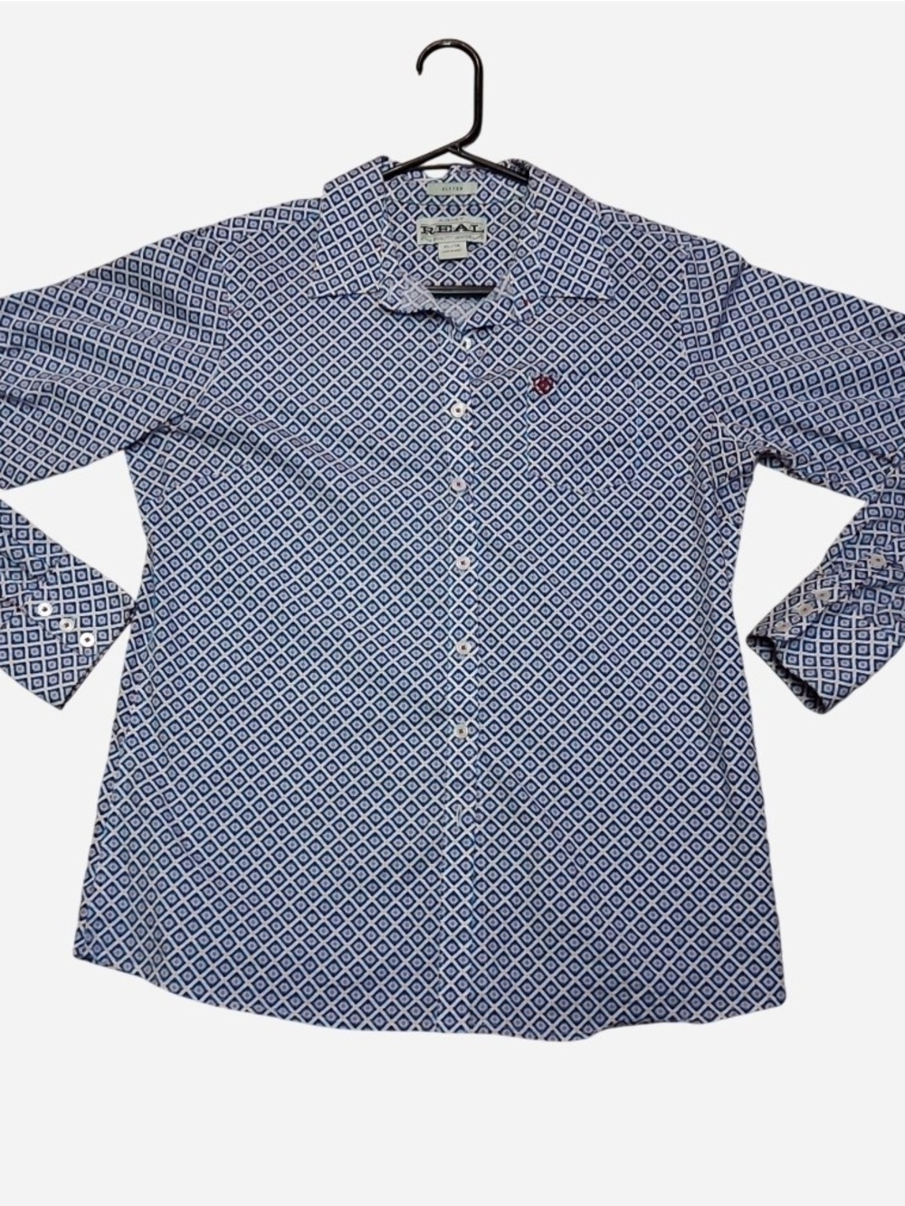 Ariat REAL Fitted Geometric Button-Up Shirt